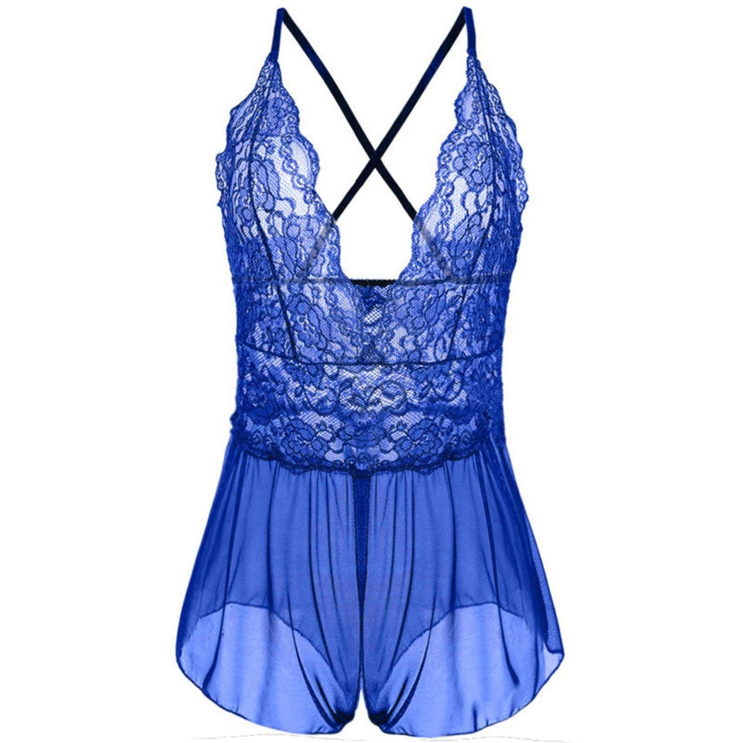 Women's Lace V-Neck one-piece bodysuit lingerie