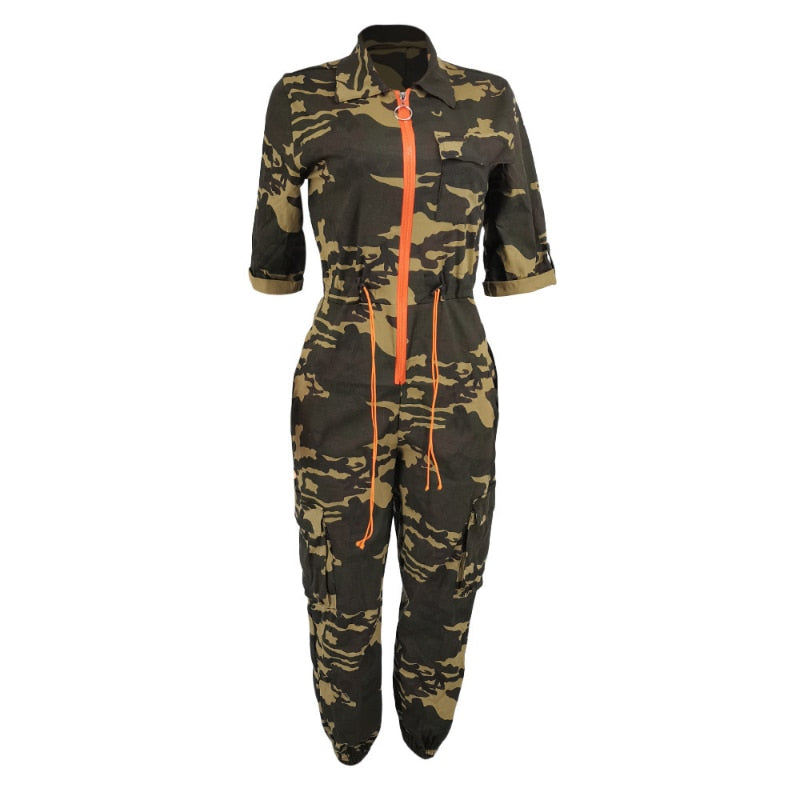 Women Camouflage jumpsuit Rompers