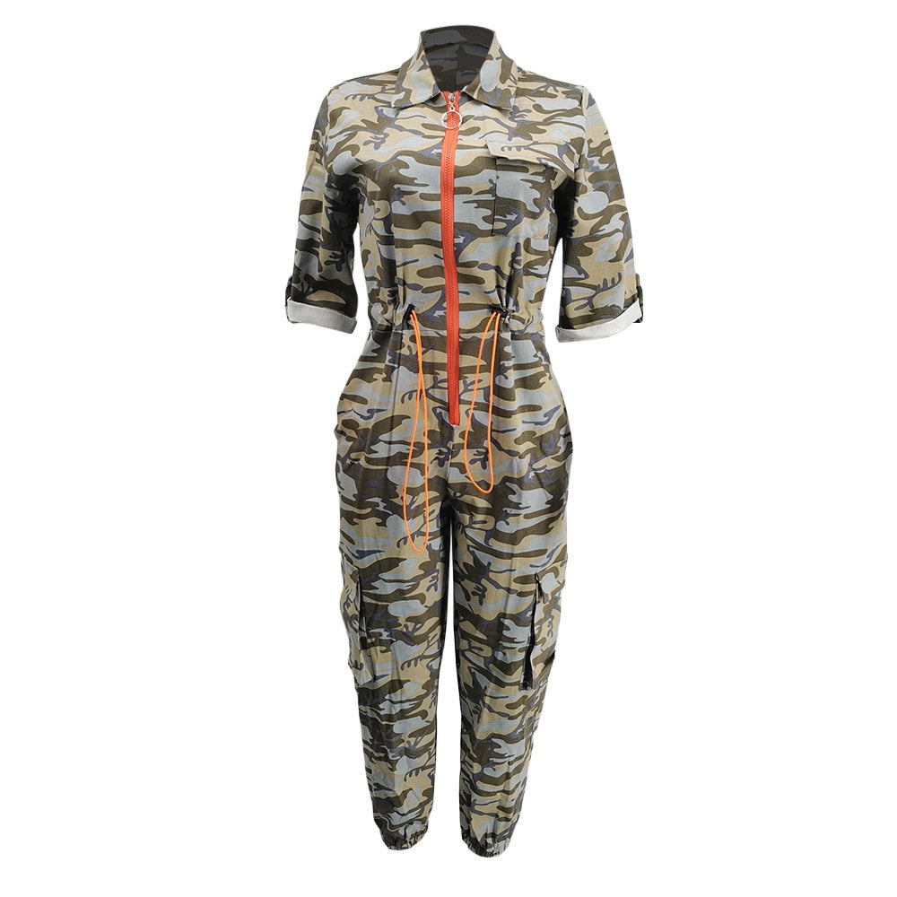 Women Camouflage jumpsuit Rompers